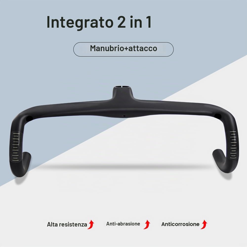 Alfa Pasca manubrio integrato bici da corsa 420 * 90mm manubrio aero 28.6mm