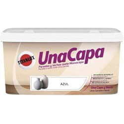 Pintura Para Pared Con Revoque Grueso Titanlux Una Capa pintura para paredes Azul 4 L