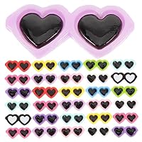 20 Stück Mini Sonnenbrillen Anhänger - Halbrunde Brillen Charm Für DIY Basteln