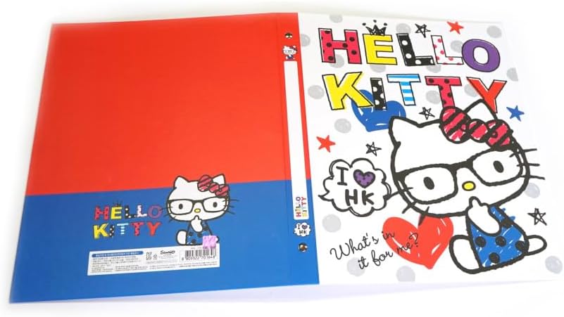 Kitty's Hard Cover 3 Ring Binder Set of 2-2 Different Designs - Officially Licensed
