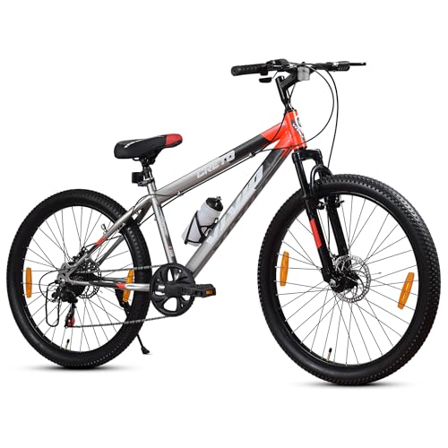 Image of Leader Vivid Creto 27.5T Multispeed 7 Speed Cycle for Men with Front Suspension & Dual Disc Brakes |Gear Bicycle for Boys & Girls | Ideal for 15 + Years (Frame: 19 Inches)