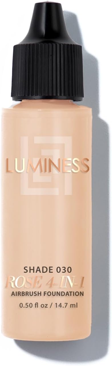 LUMINESS Rose 4-in-1 Airbrush Foundation - Shade 030, 0.50 oz