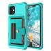 Produktbild Lederhülle Kompatibel mit iPhone 11 Hülle Handyhülle Silikon Premium Leder Case Brieftasche Kartenfach Standfunktion Handytasche Klapphülle Schutzhülle für iPhone 11 Case (D,apple 11)
