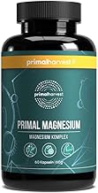 Primal Harvest Primal Magnesium Capsules with Vitamin C and Zinc, Magnesium Complex for Men and Women