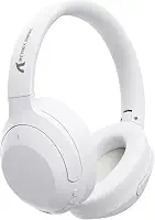 ATTACK SHARK G300 Fone de ouvido sem fio com cancelamento de ruído ativo,supra-auricular,ultraleve,dobrável,com fio/Bluetooth,20 horas de reprodução,microfone integrado,para viagens,escritório(Branco)