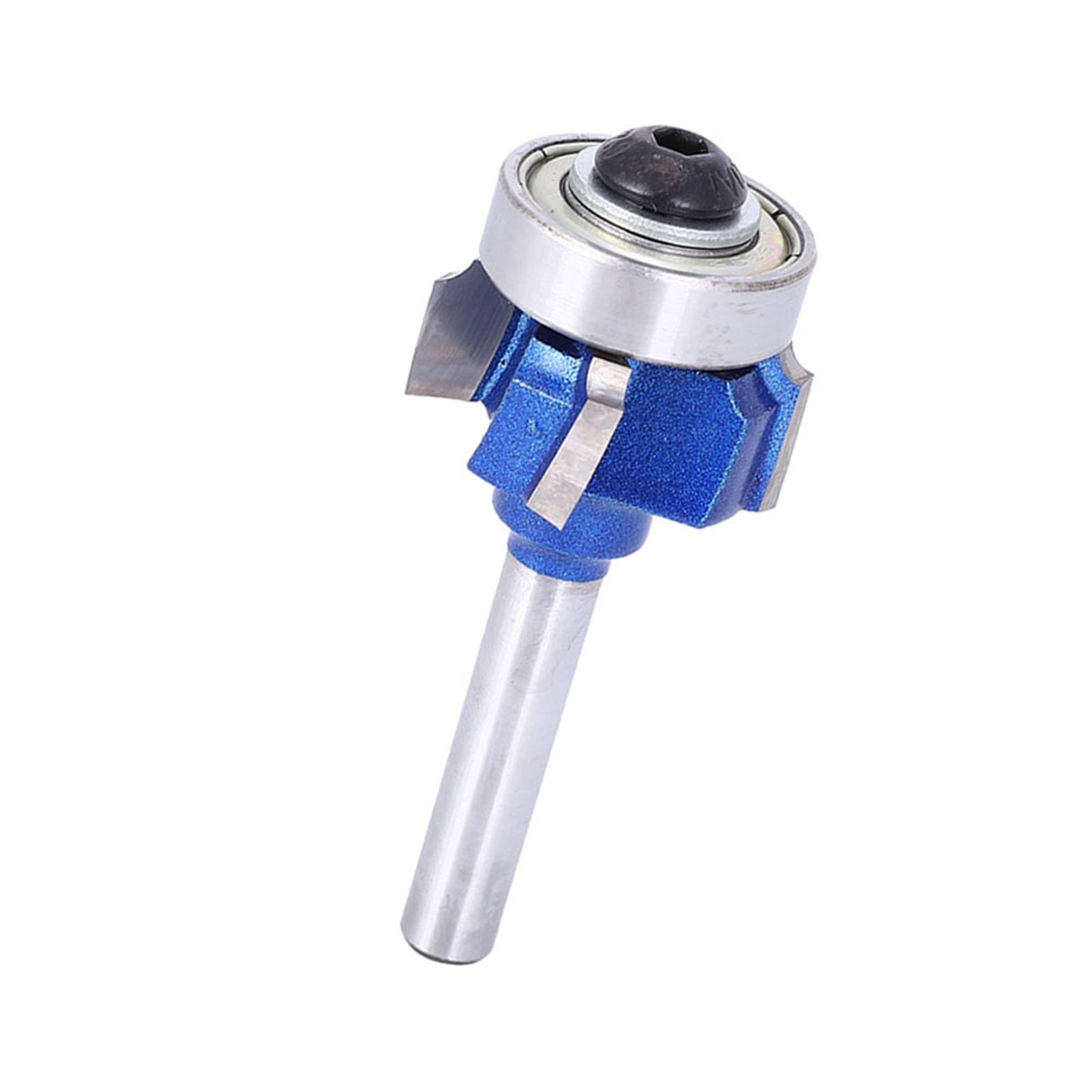 Fresa per bordi tondi a 4 denti, 8 mm/0,3 pollici, per macchine per incisione con trimmer elettrico(8XR2), Punte per serramenti e infissi