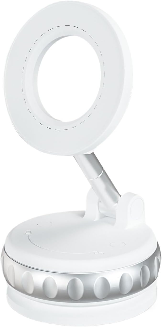 Vacuum Phone Holder Magnet | Vacuum Suction Magnetic Phone Holder Stand,Foldable 360 Degree Rotatable Mobile Stand, Easy Gadgets Car Accessories for Most Smartphones