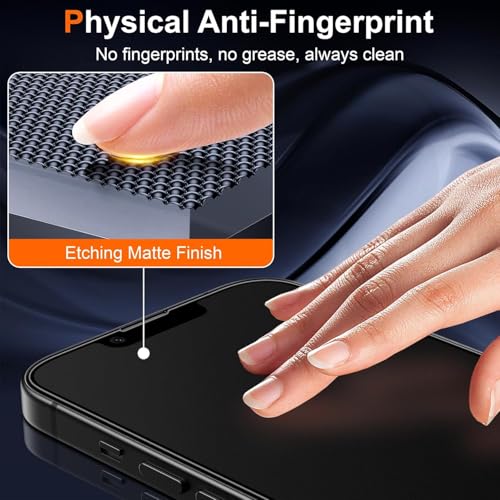 Image of Supershieldz NeoGuard HD+ Gaming Matte Tempered Glass Screen Protector Guard for iPhone 16e /14 /13 and 13 Pro, 9H Hardness, Anti-Static, Case-Friendly, Easy Installation Kit - 1 Pack