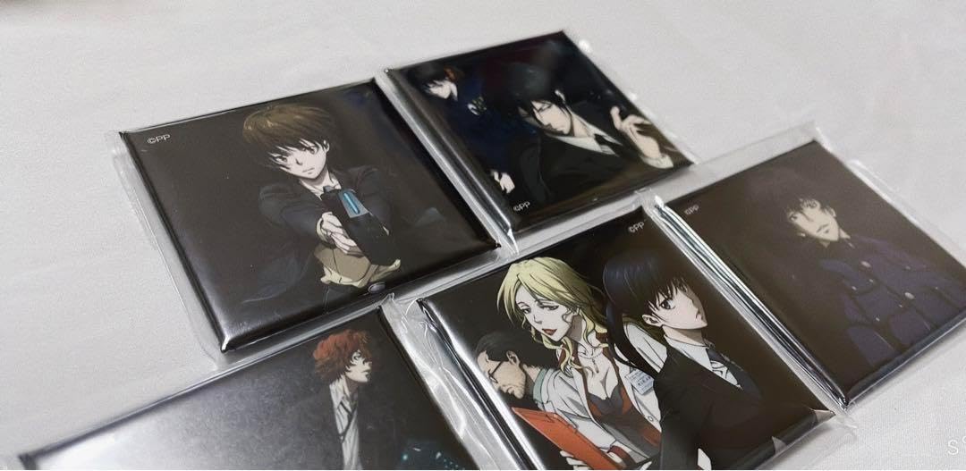 ❣️円盤特典❣️PSYCHO-PASS サイコパス2 スクエア缶バッジ5個セット ❣️円盤特典❣️PSYCHO-PASS サイコパス2 スクエア缶バッジ5個