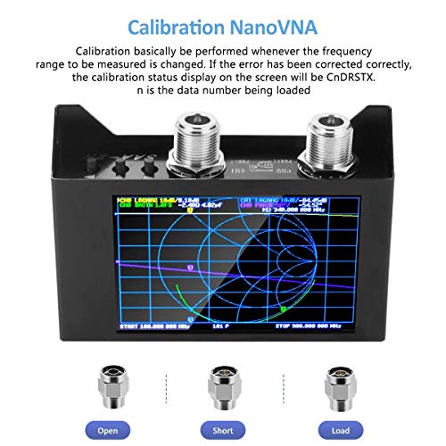 Image of AURSINC NanoVNA SAA-2N V2.2 Vector Network Analyzer, 50KHz-3GHz 4 inch Touchscreen HF VHF UHF VNA Antenna Analyzer Ham Radio with Storage Bag, Measuring S Parameters, Duplexer, VSWR, Phase, Delay