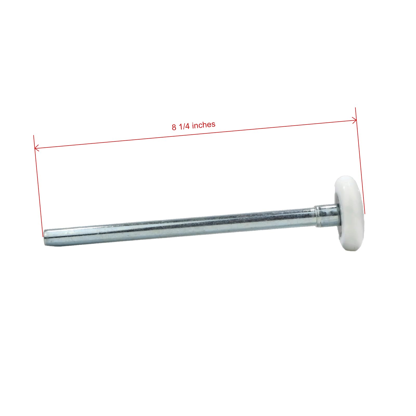 Ruedas de nailon para puerta de garaje de 5 cm con eje de 18 cm y rodamientos de bolas sellados por la tienda de ropa.