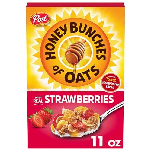 Honey Bunches of Oats Strawberry, Heart Healthy, Low Fat, made