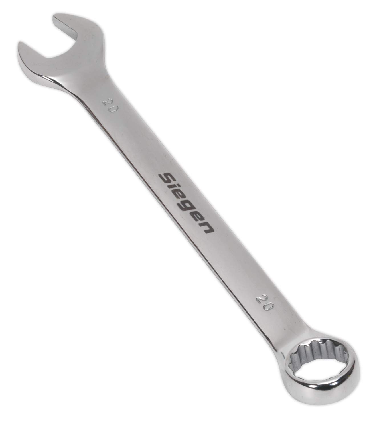 Sealey Silver S01020 Combination Spanner, 20Mm, 240Mm X 19Mm X 50Mm,