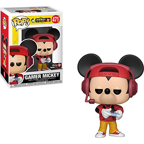Funko Gamer Mickey (Gamestop Exclusive): Mickey The True Original X Pop! Disney Vinyl Figure &Amp; 1 Pet Plastic Graphical Protector Bundle [#471 / 34302 - B]