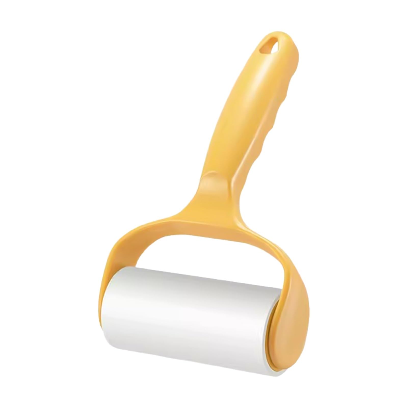 Tear sticky roller, portable pet hair removal roller, multifunctional lint fuzz cleaning tool for clothes, sofa, bedding, car seat, effective dog cat hair remover drum type cleaning roller(YELLOW)