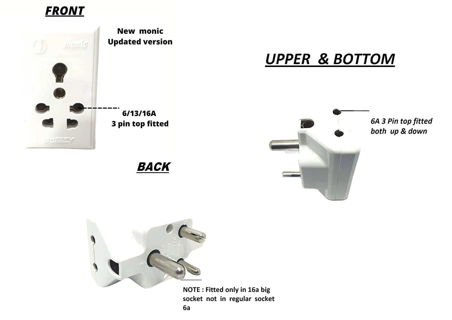 16 Amp Multiplug Adapter - Power Multiple Appliances -5