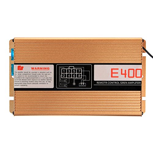 400W 8 Sonidos Alarma de Advertencia Fuerte Sirena de policía Controlador Bocina Sistema de micrófono de Altavoz PA