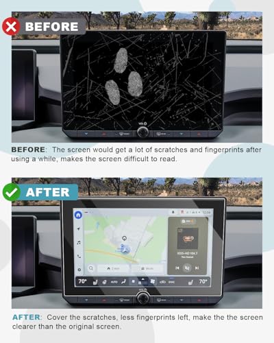 Image of CDEFG 2Pcs 2026 RAV4 Screen Protector for 2026 Toyota RAV4 10.5-inch Touchscreen (LE /SE /XLE Premium /Woodland), Tempered Glass (10.5 inch Navi & 12.3 inch Dash) 2026 RAV4 Hybrid Accessories 9H