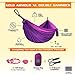 Gold Armour Camping Hammock - XL Double Hammock Portable Hammock Camping Accessories Gear for Outdoor Indoor with Tree Straps, USA Based Brand (Purple and Fuchsia)