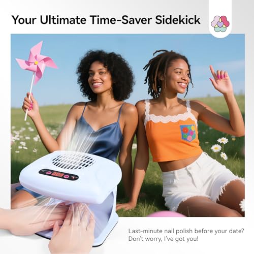 SAVILAND 300W 2026 Nail Dryer: 5X Faster Drying with Smart Sensor, Nail Dryer for Regular Polish Dual-Mode Warm & Cool Air, Battery-Free Design for Home and Salon Manicures