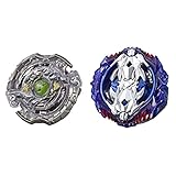 BEYBLADE Burst Turbo Slingshock Dual Pack Leopard L4 & Silver-X Jormuntor J4 – 2 Right-Spin Battling Tops, Age 8+