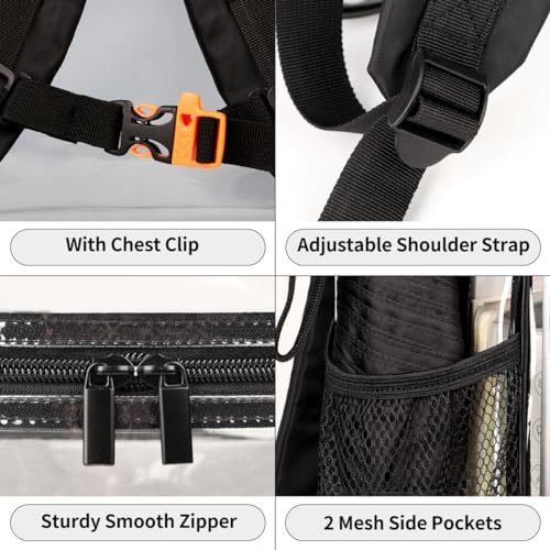 Horses Green Clear Backpack 14" Small Clear Bag Waterproof PVC Mini Bookbags Women Transparent Mini Bag, Casual Daypack for Work, Travel, Beach4