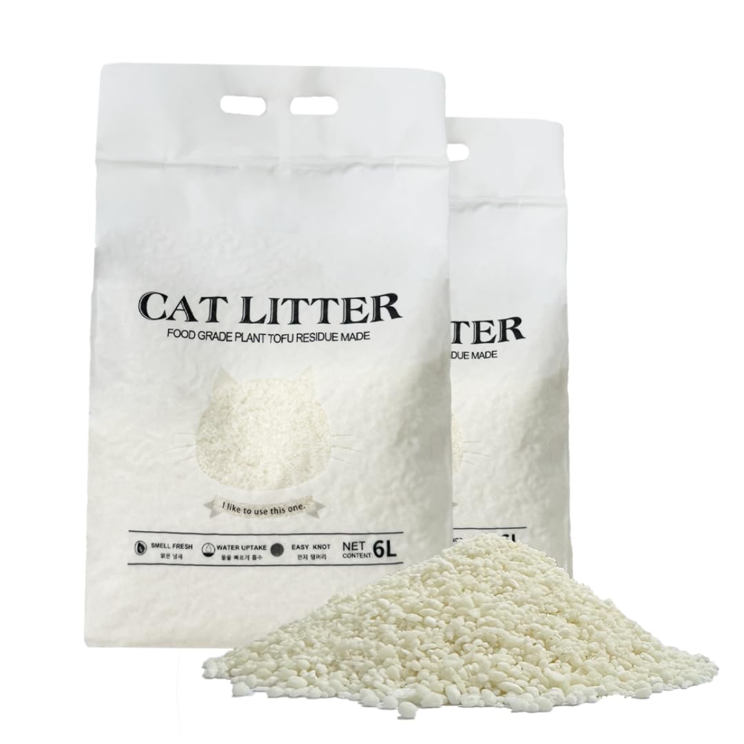 Cassava Cat Litter – Ultra Clumping Cassava Litter – Natural, Dust Free, Strong Odour Control, Unscented Plant Based Cat Litter – 2kg Bag (2 Bags. (4kg))