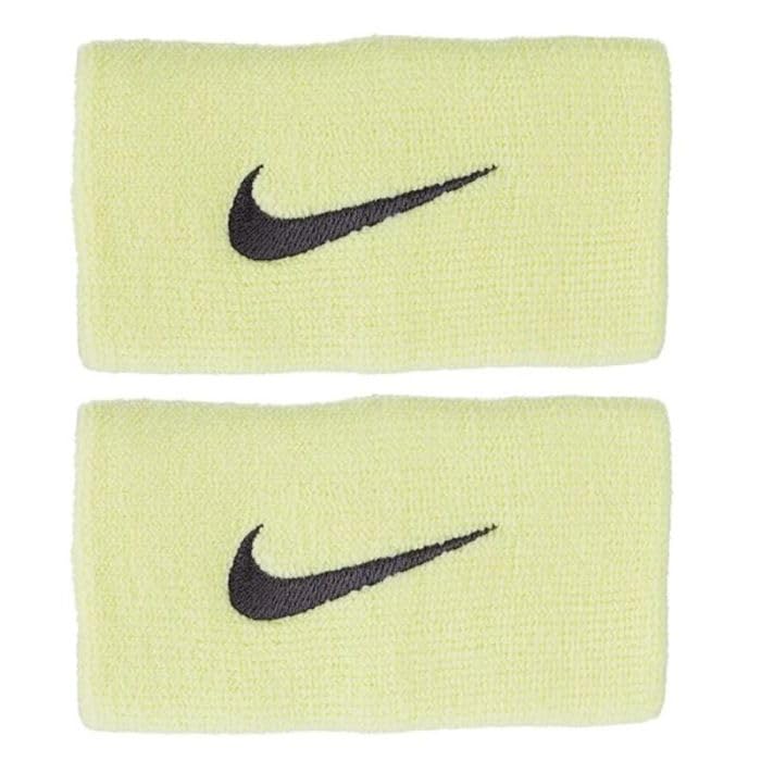 Nike Doublewide Wristbands 2.0 Luminous Green Sponge Tennis Wristbands