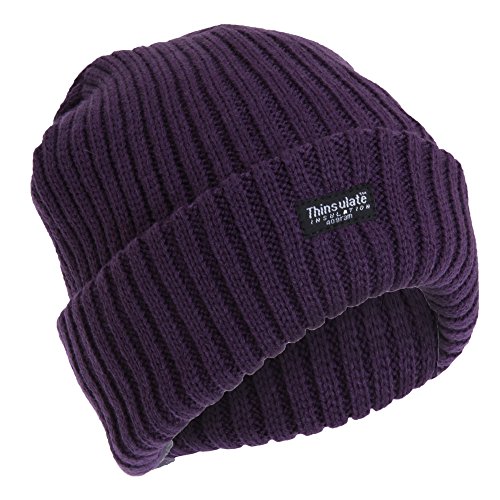 FLOSO - Bonnet de ski thermique Thinsulate (3M 40g) - Femme (Taille unique) (Prune) Cover