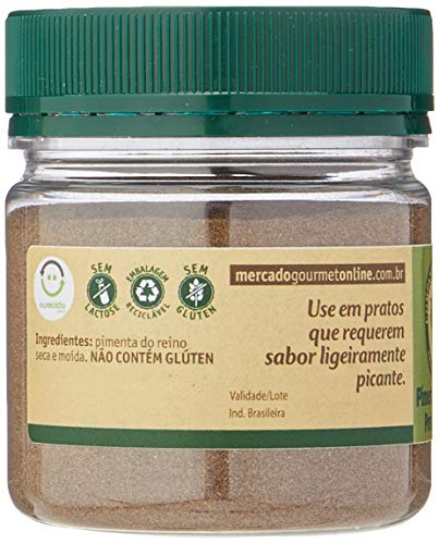 Companhia das Ervas Pimenta Reino Preta Pó Companhia Das Ervas Pote Pet 80G