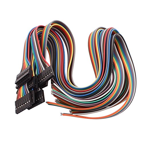 Aexit 10 Pcs Accesorios Audio y Video Female 8P Jumper 50cm miniatura 1