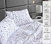 RUVANTI 100% Cotton Sheets – Queen Size Percale Bedding, Cooling & Breathable Floral Design, Durable with a Crisp, Soft & Comfortable Feel, 16" Deep Pocket, 4-Piece Set, Fern Class #2