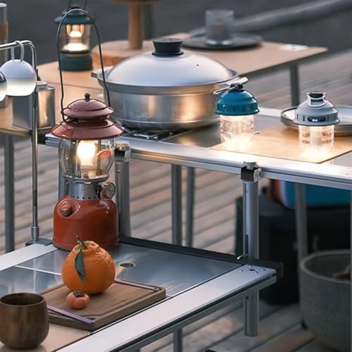 Práctico soporte, soporte para dispositivos deportivos al aire libre | Accesorios de muebles de aleación de aluminio estable para montaje para aparatos de cocina y equipos de senderismo - imagen 8