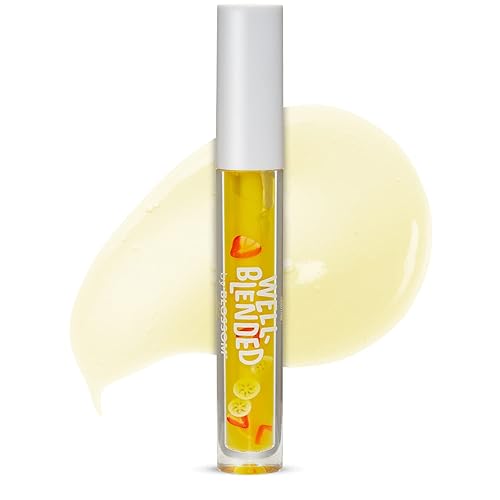 Blossom Well Blended Hidratante Cuidado de Labios Inspirado en Batidos Inspirado en Frutas Brillo de Labios Hidratante con Varita 010 fl oz Bomba de