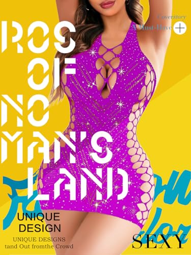 Image of Women's Lingerie Women Fishnet Babydoll Lingerie Dress Chemise Halter Nightwear Mini Teddy Dress DIY Stripper Outfits
