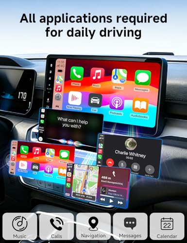 Image of Wireless CarPlay Adapter for iPhone, Upgraded Car Play Wired to Wireless for Apple CarPlay & Android Auto, Plug & Play Auto-Reconnect Zero Lag, Compatible with iOS 10+ Android 11+, 2016+ Cars
