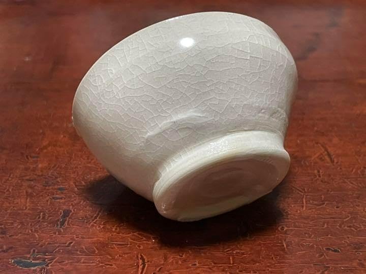 作家物 陶芸家 鯉江良二 ぐいのみ 白釉 白磁 盃 酒器 ぐい呑 酒盃