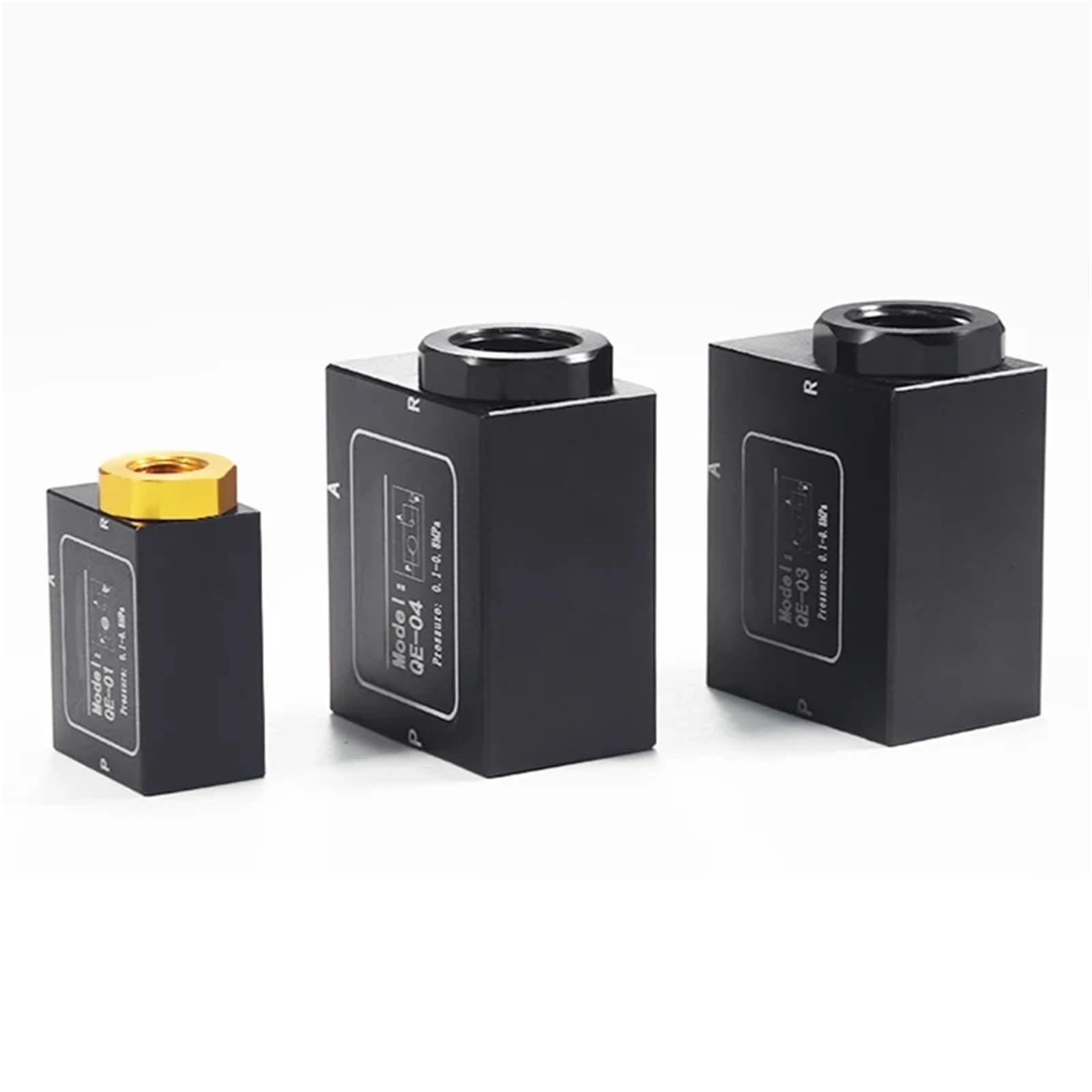 Soupape d'échappement rapide QE-02 pneumatique en aluminium de 1 pièce