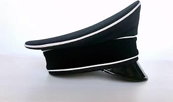 Amazon.co.jp: WW2 ドイツ軍 アルゲマイネ 将校用 制帽 軍帽 黒 ウール