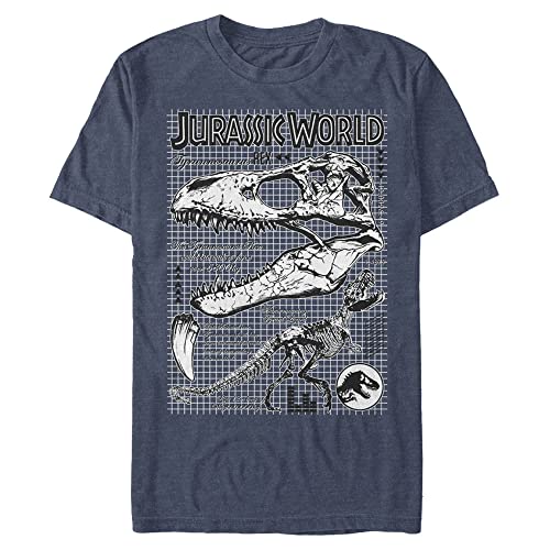 Jurassic Park Bones Brigade t-shirt homme col rond motif dinosaure rétro