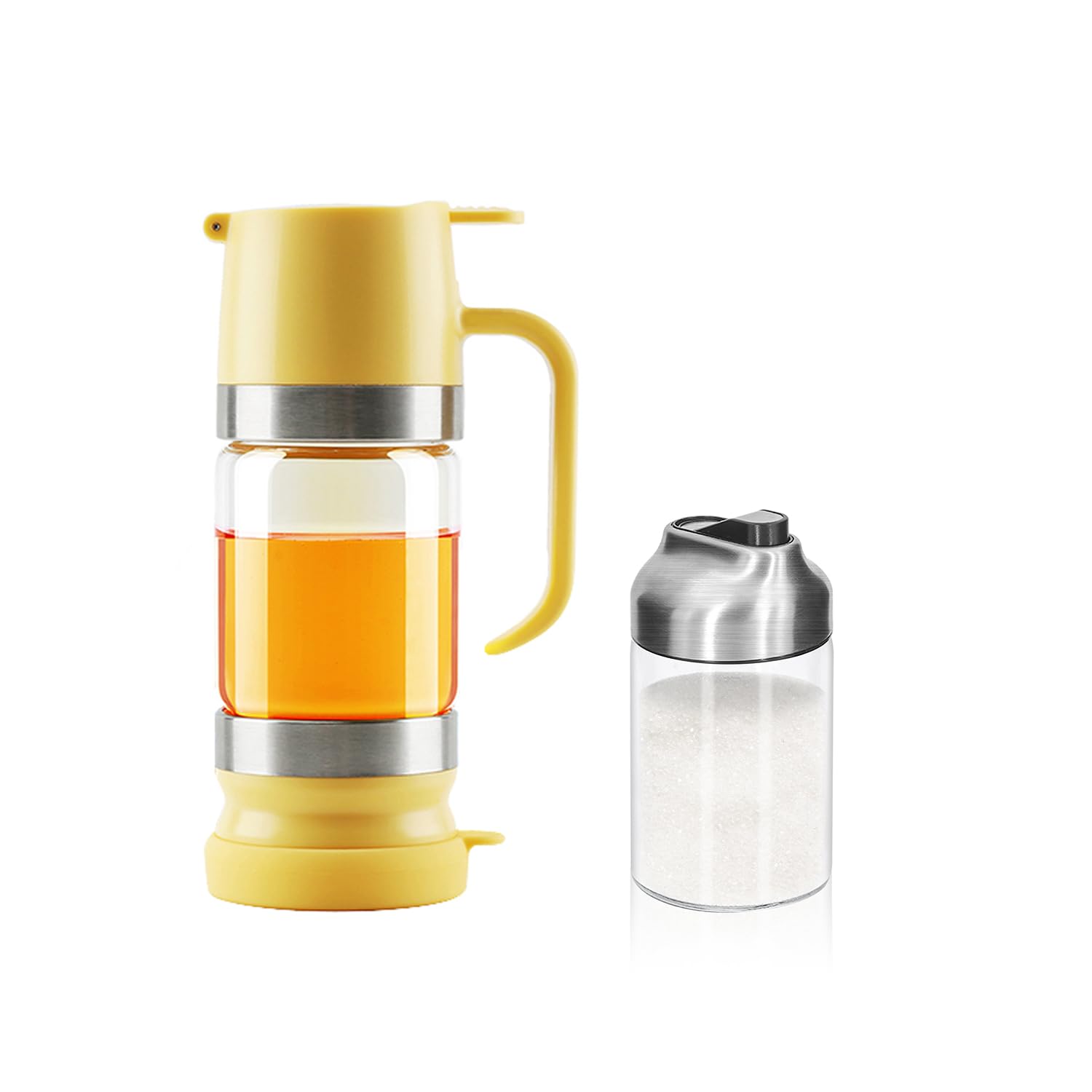 Aelga Sugar Dispenser and Glass Honey Dispenser