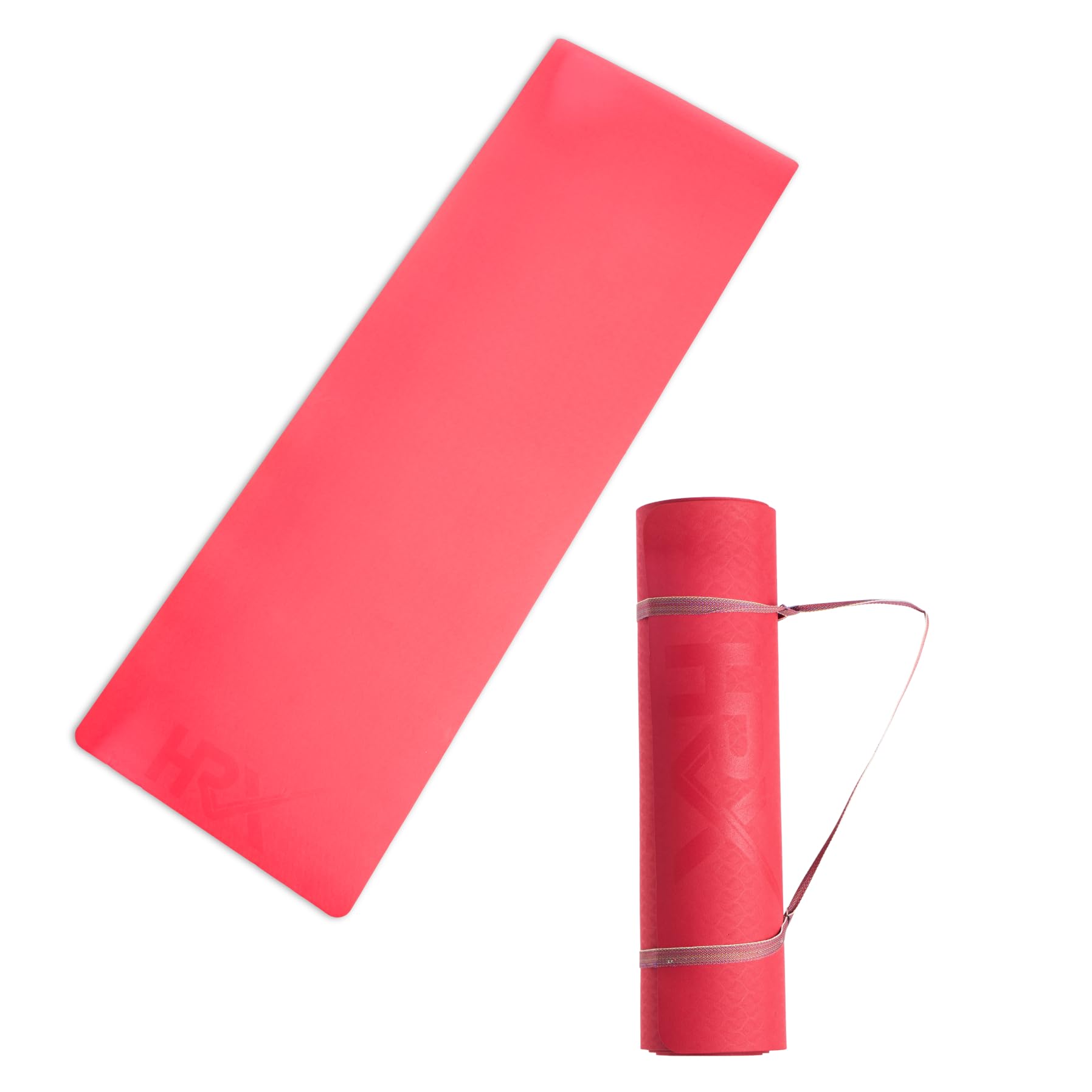 HRX Yoga Mat | For Women & Men | With Cover Bag | TPE Material | Extra Thick | Exercise Yoga Mat For Workout, Yoga, Fitness | Exercise Mat | Anti Slip Mat | Yoga Mat 6mm | Gym Mat | Black Red-image-29