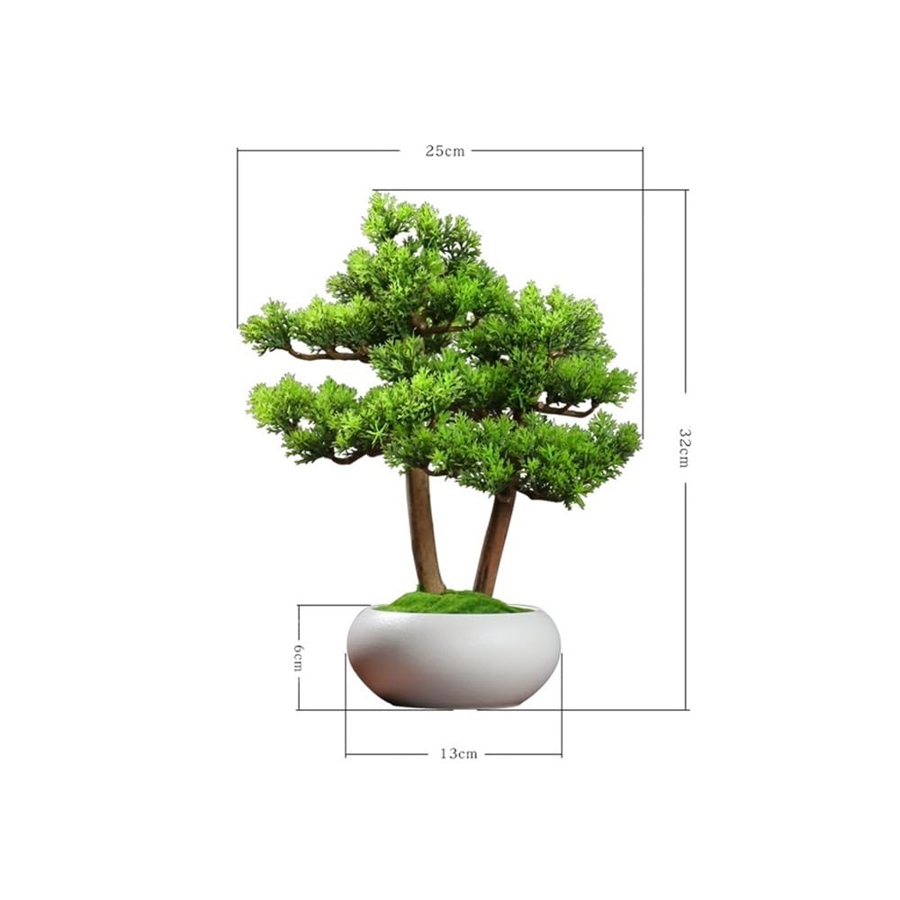 Piante Artificiali, Albero Decorativo In Stile Feng Shui Cinese, Bonsai Artificiale, Ornamenti Per Ufficio, Paesaggistica Da Scrivania, Piante Verdi Finte, Decorazioni Per Libreria, Ornamenti Neri