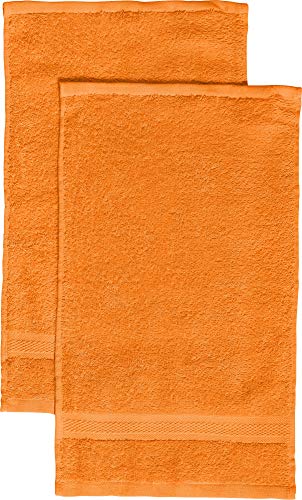 REDBEST Gästetuch 2er-Pack Chicago orange Größe 30x50 cm - saugstark,...