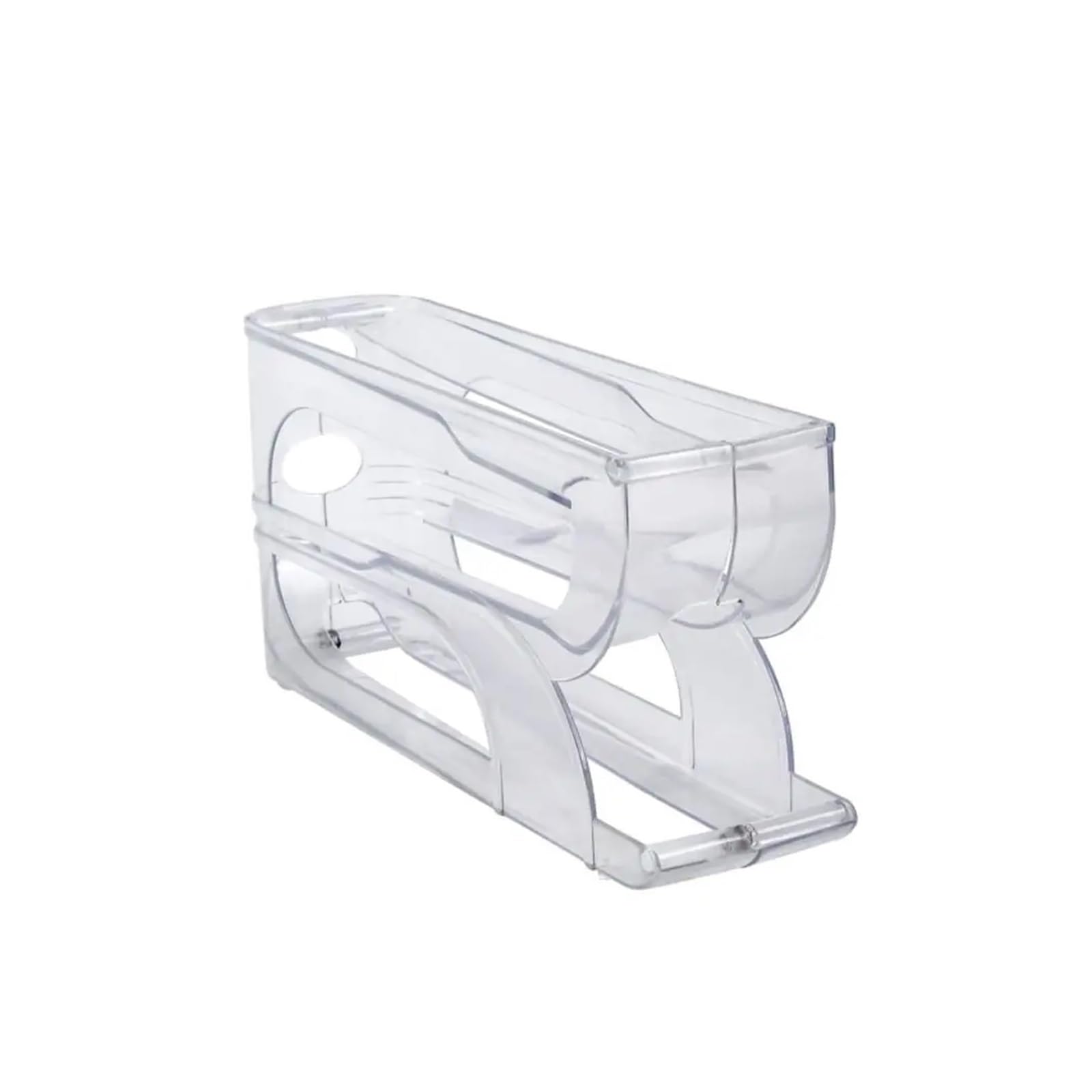YCENJEPSAZ 3/4 Layer Automatic Egg Roller Large Capacity Refrigerator Egg Storage Box Household Egg Roller Rack Egg Dispenser Organiser(Transparent-3-layer)