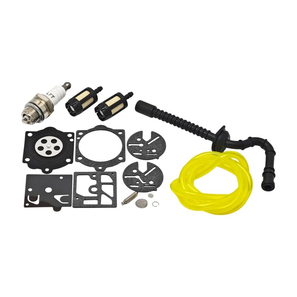 Kit réparation carburateur avec tuyau et filtre pour tronçonneuse 015 015AV 015L