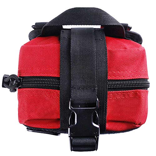 Red Molle First Aid Pouch, Medical Pouch Rip Away Large, Molle Ifak Pouch, Tactical EMT Pouch Bag Only for Hiking Survival Camping (Red) by VIIDOO - Used condition - Image 8