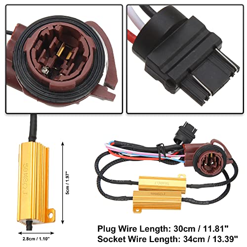 Kit Resistor LED X AUTOHAUX para luces 3157 3057 3457 miniatura 2