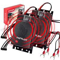 PATTLER® Marderschreck Auto - Marderabwehr mit Ultraschall. Anschluss an 12V Autobatterie. Sofortiger & Langfristiger Marderschutz im Motorraum - 2 Stück
