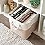 OrganiHaus 11x11 Cube Storage Bins 4 Pack, Foldable Cube Storage Organizer w/ Rope Handles, Collapsible Fabric Bins for Toys, Clothes & Closet Organization, Fabric Square Baskets - Beige/White